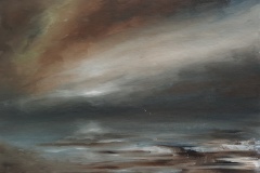 Abstract beachscape, brown and grey
