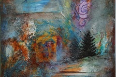 Abstract with two trees