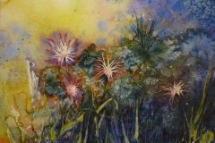 Flowers in a kitchen garden