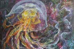 Jellyfish, 70 x 70 cm